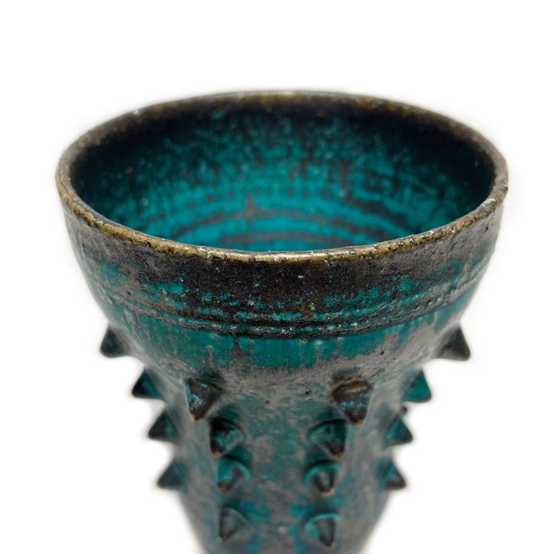 CORN STUDS BEERCUP "TURQUOISE" -陶器タンブラー-