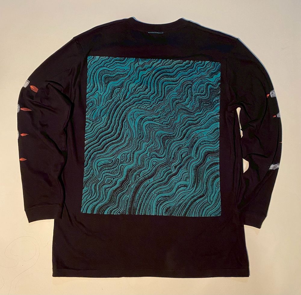 【受注生産】HALLUCINATION CLUB "CANDLE" LONG SLEEVE BLACK (satoshi ito)