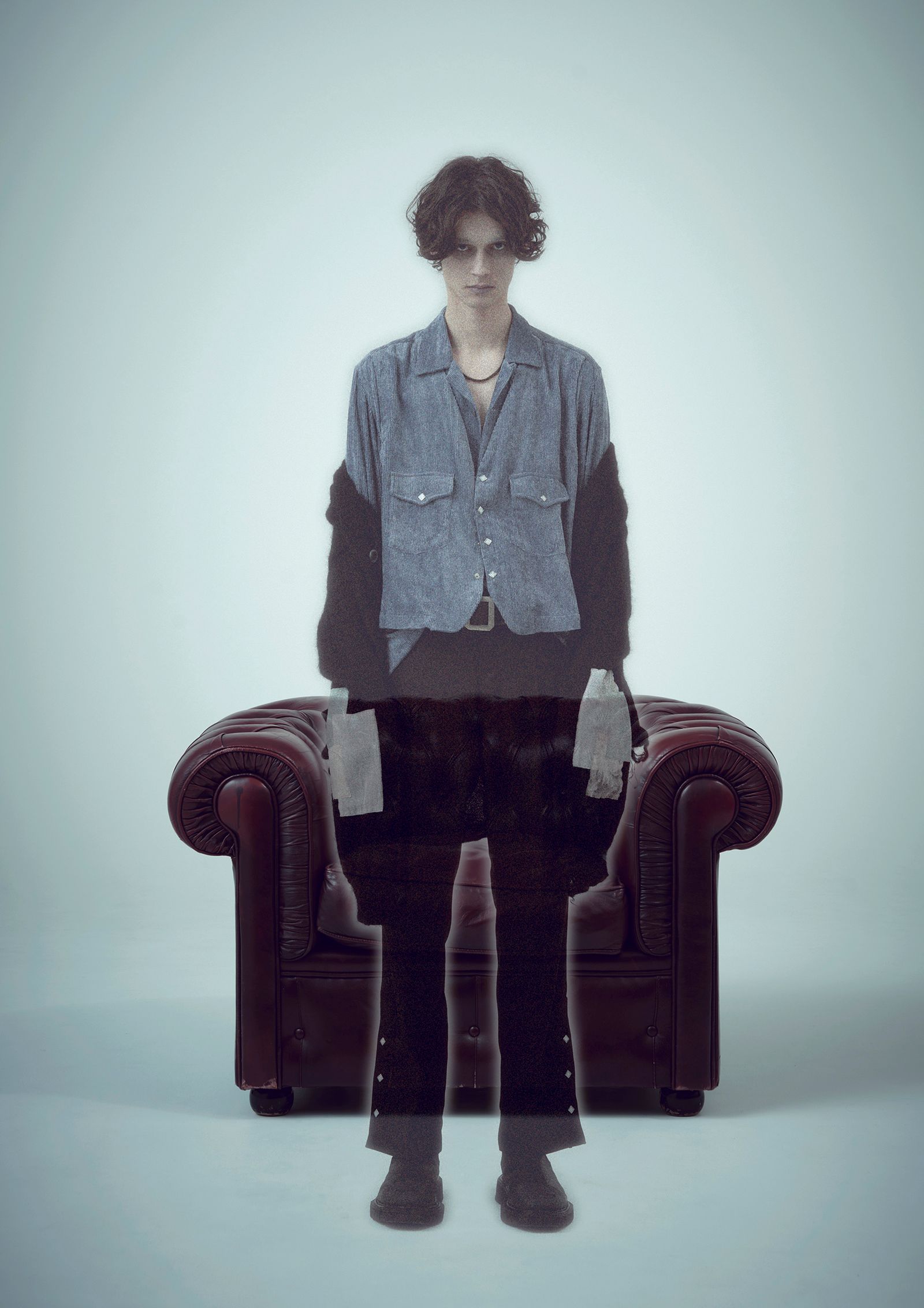 WESTERN WRANCHER DRESS PANTS / ポリエステルツイル パンツ (Black, Purple)