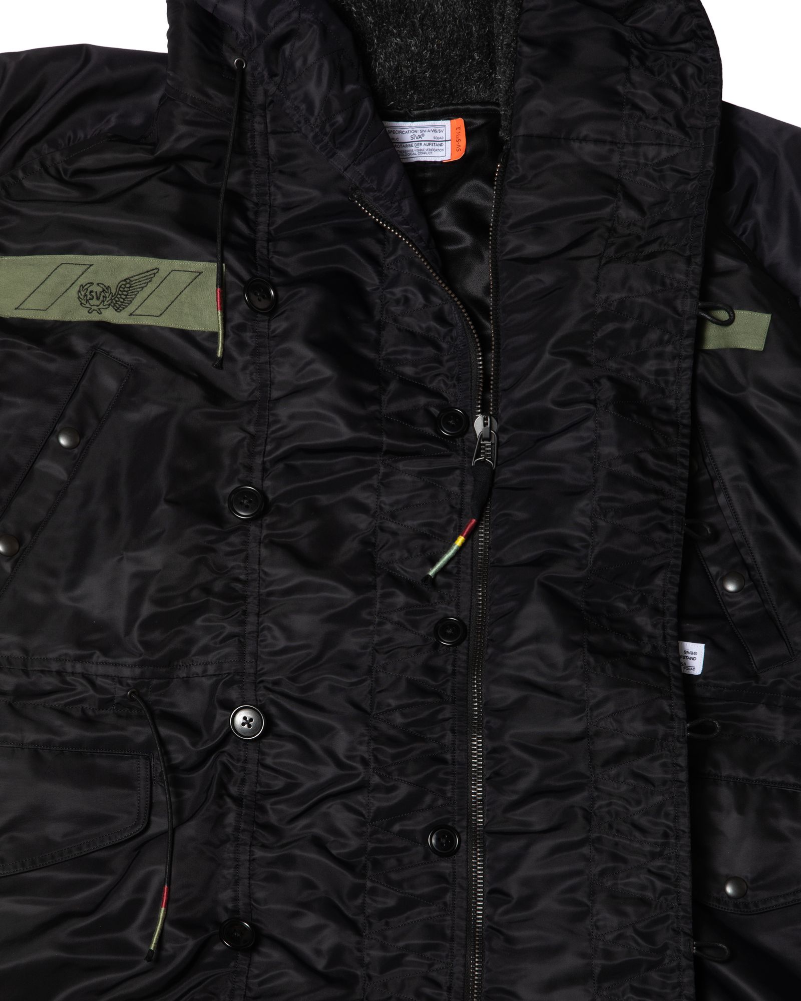 「予約商品」N-3B OVERSIZED LONG COAT / col: BLACK