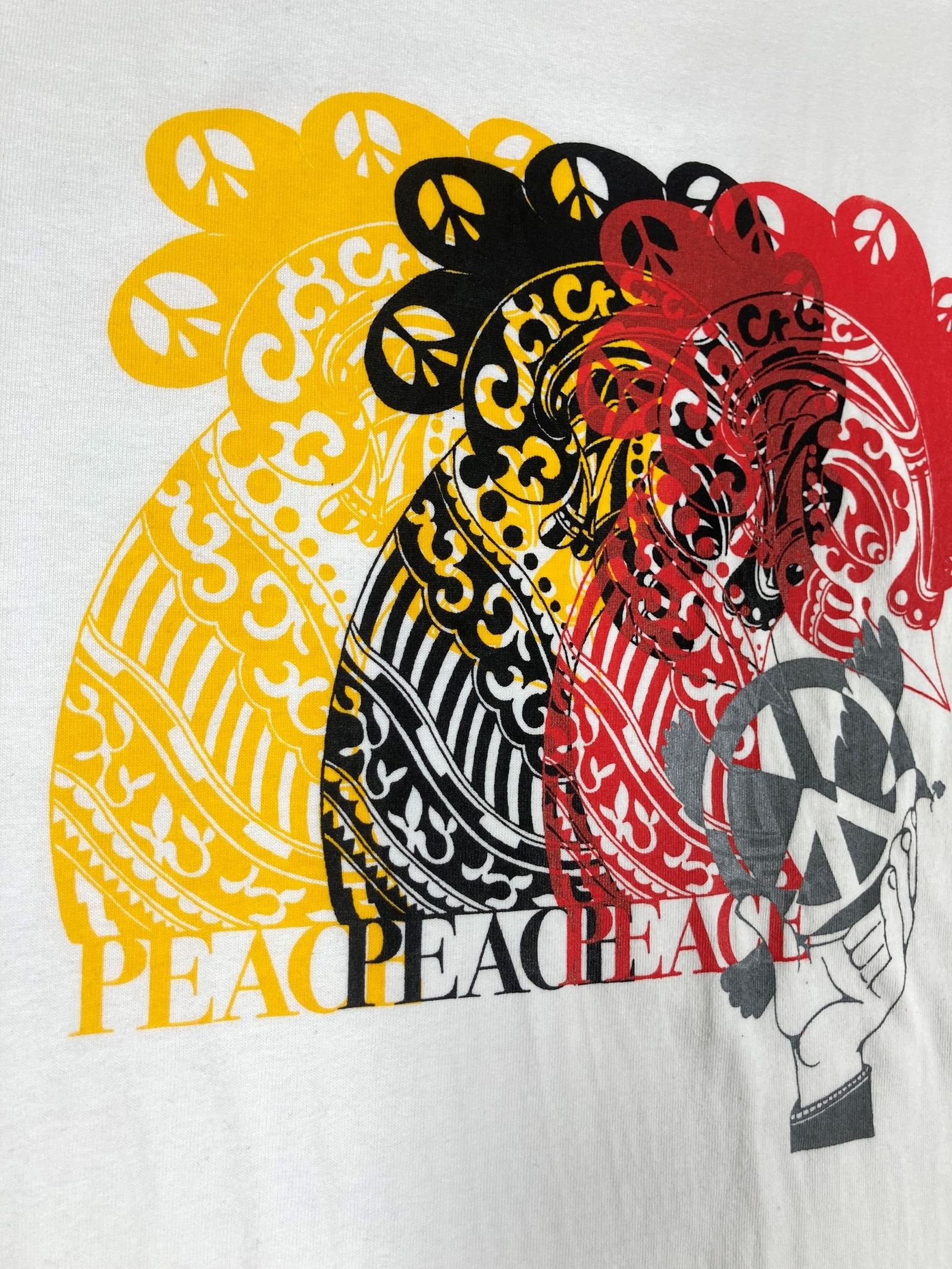 「予約商品」three peace simbol S/S T-shirt "white"