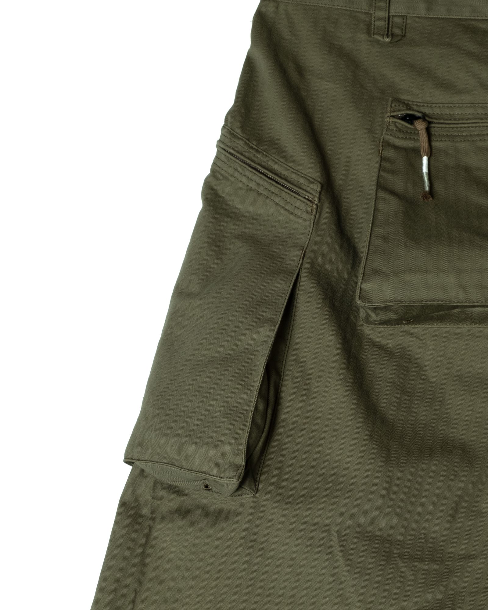 「予約商品」P-44 FRINGE SHORT PANTS / col: OD