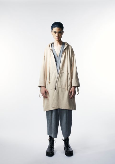 Azuma. ノーカラー ロングコート 入手困難 人気モデル アズマ キャメル  