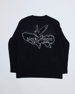 L/S ロンT (Black, White) / 945-79TT104-1
