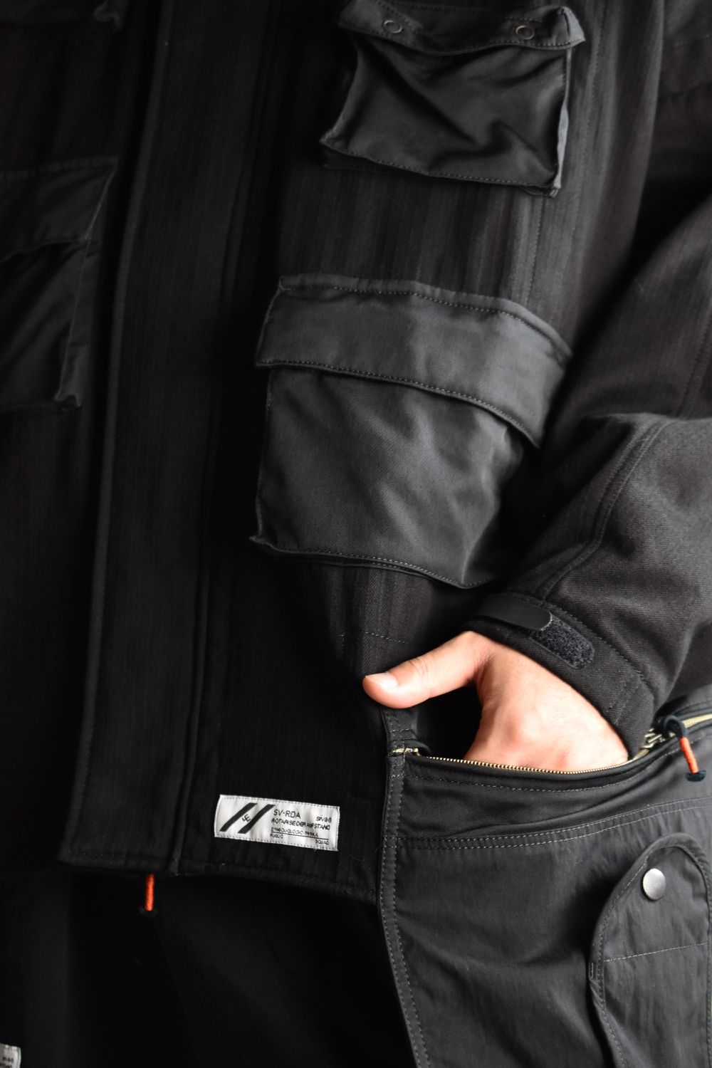 AIRBORNE SMOCK JUMP WIDE JACKET c/#1 BLACK