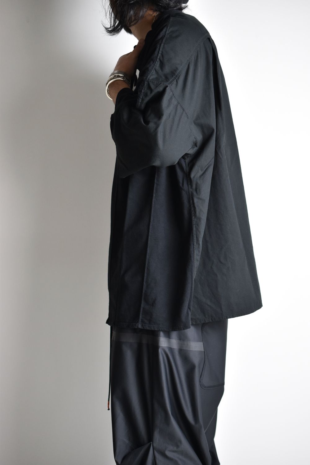 ARMED WIDE SHIRT c/#1 BLACK