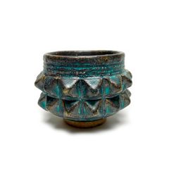 PYRAMID STUDS お猪口 "TURQUOISE" -陶器おちょこ-