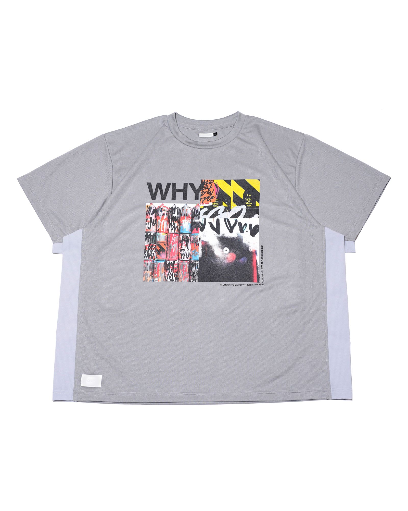 WHY x RATFACE WIDE DRY-TEE / col: GRAY