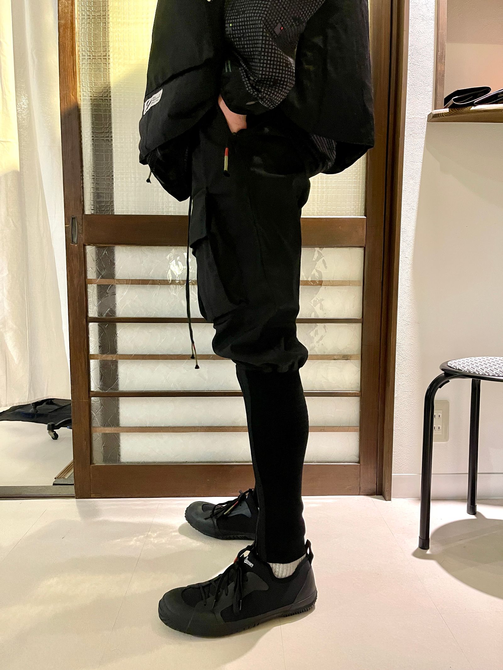 CHANNEL FLIGHT LOWER-LEG WARMER PANTS / col: BLACK