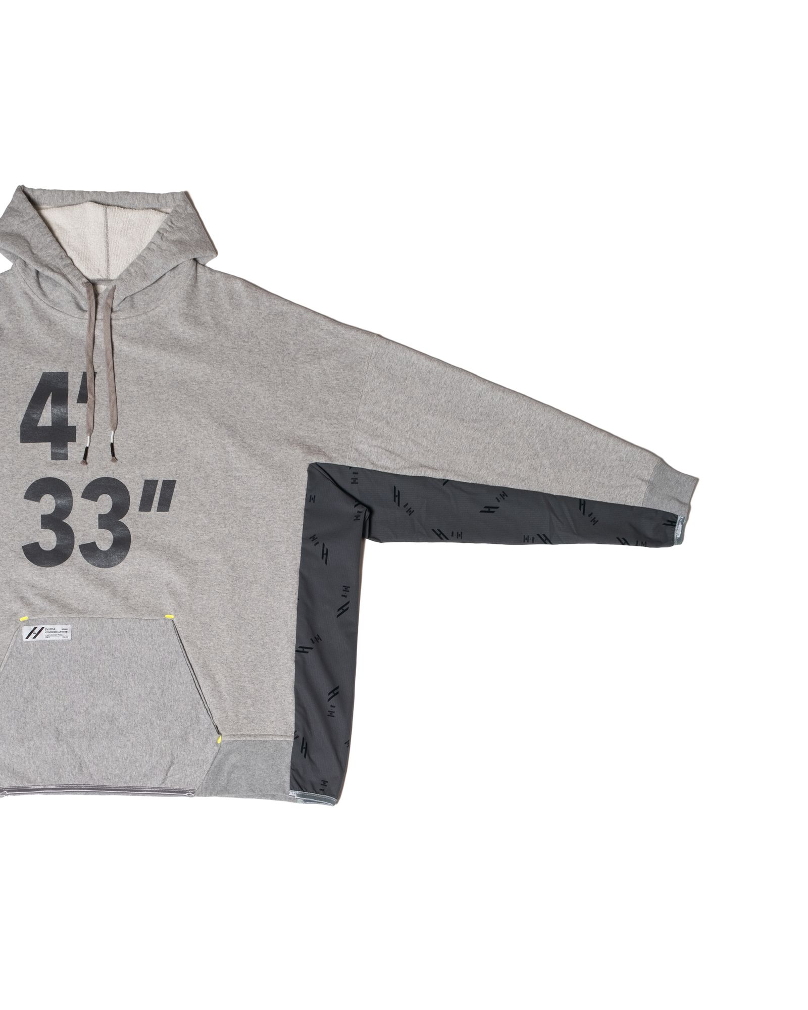 「予約商品」KANGAROO-POCKET WIDE JOGGER HOODIE / col: HEATHER GRAY