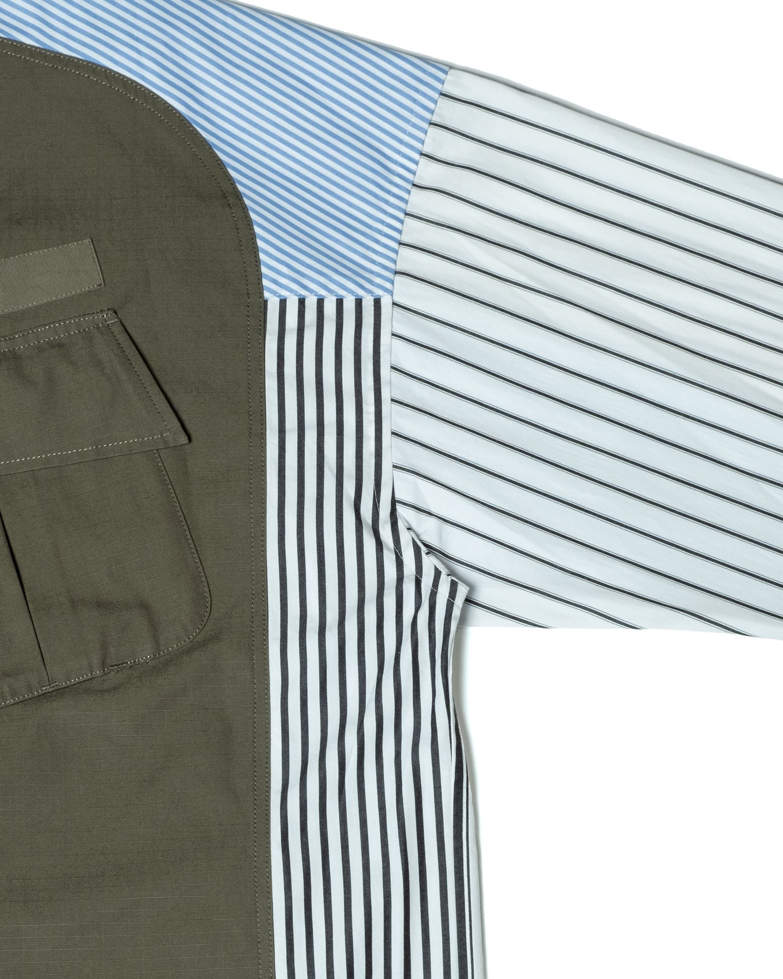 「予約商品」JUNGLE-FATIGUE OVERSIZED STRIPE SHIRTS / col: OD_base