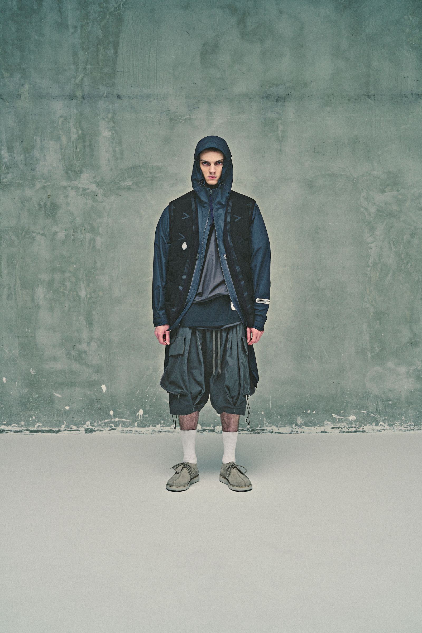 POLIQUANT - THE REVERSIBLE AIR ADJUSTABLE SYSTEM UNIT VEST FEATURED  EMULATION / リバーシブル エアーダウンベスト（BLACK） | HAZE