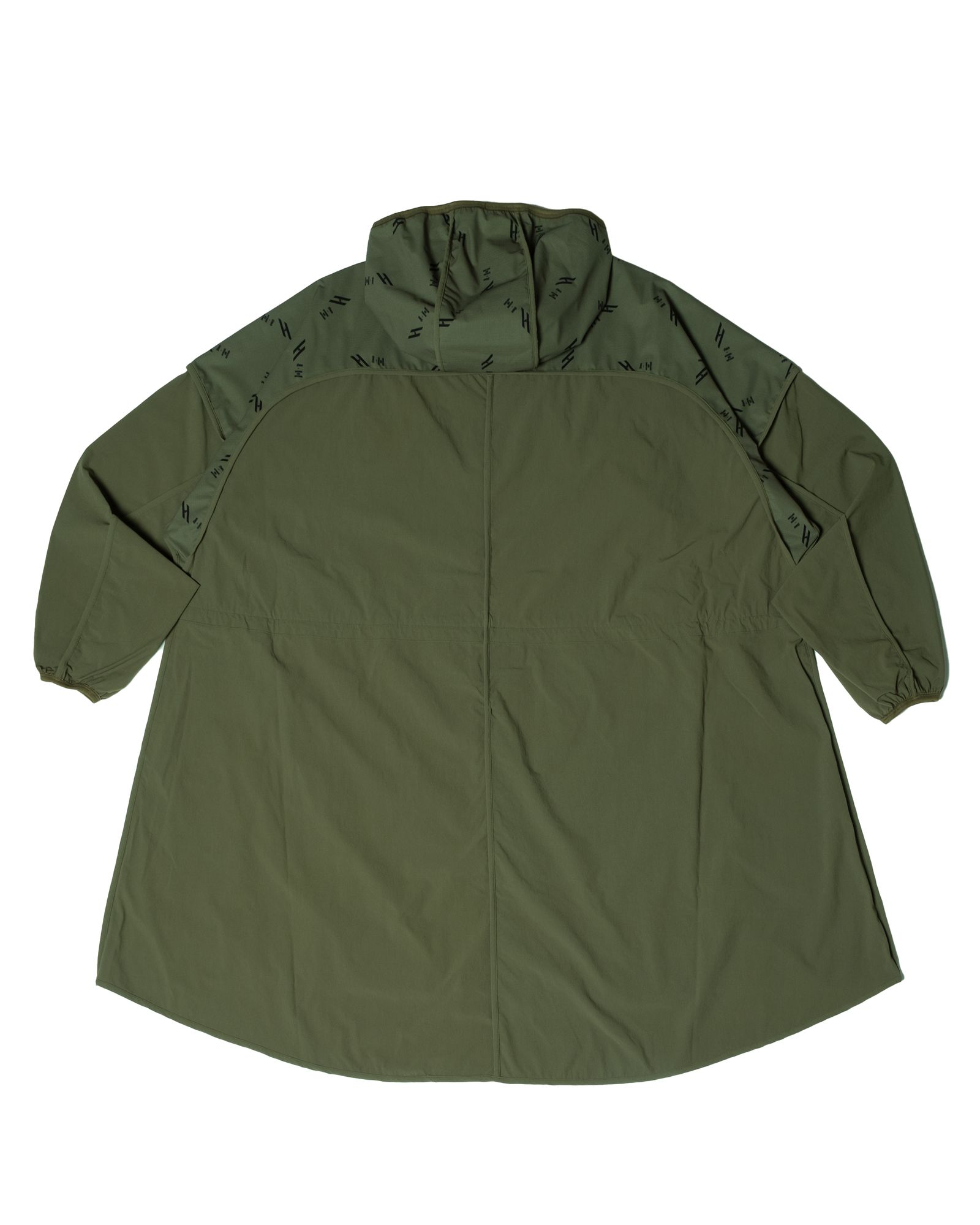 「予約商品」DOT-AIR PIPING OVERSIZED LONG HOODIE / col: KHAKI
