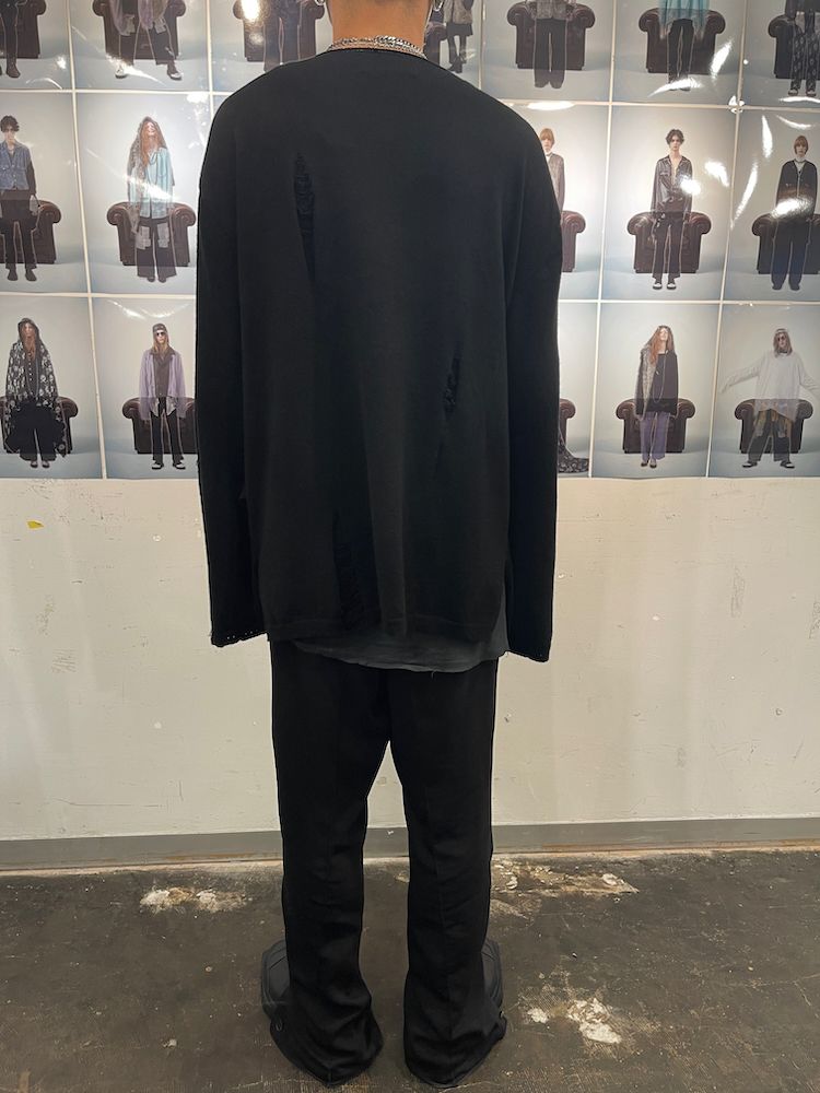 JANIS’S LAYERED KNIT PULLOVER / プルオーバーニット (Black, Yellow)