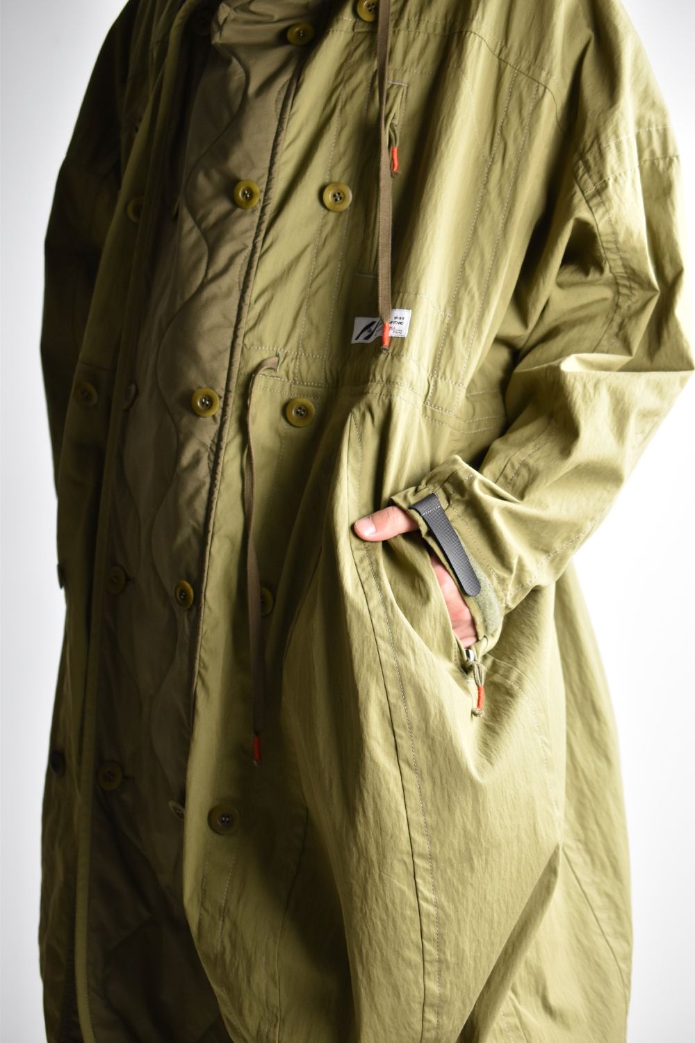 FLIGHT BALLOON WIDE LONG COAT c/#2 KHAKI