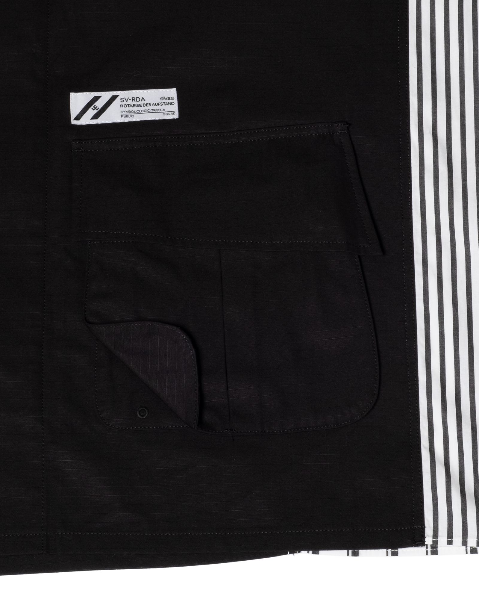 「予約商品」JUNGLE-FATIGUE OVERSIZED STRIPE SHIRTS / col: BLACK_base
