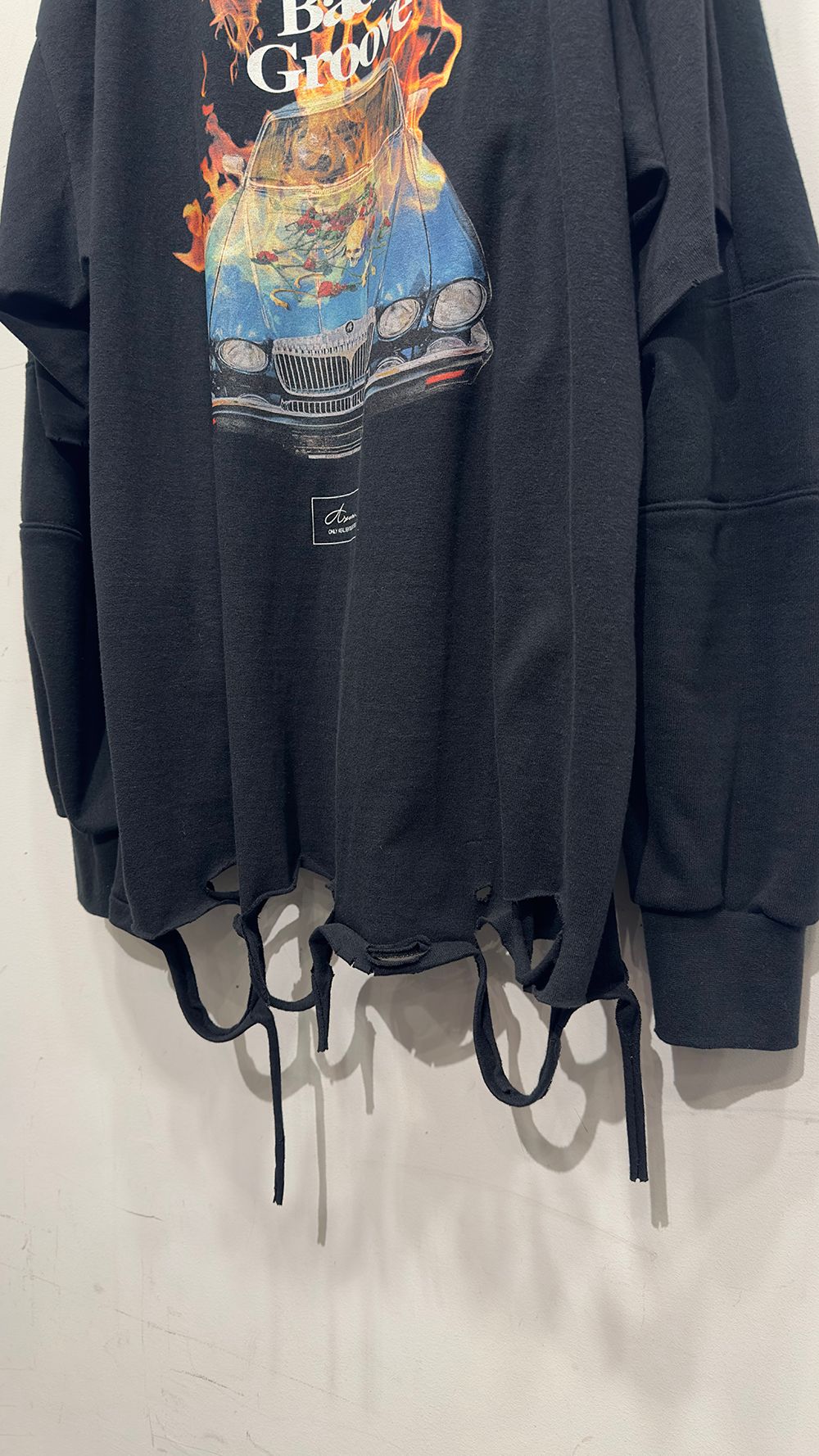 DAMAGE DOCKING SWEAT SHIRT / スウェット (BLACK,KHAKI)