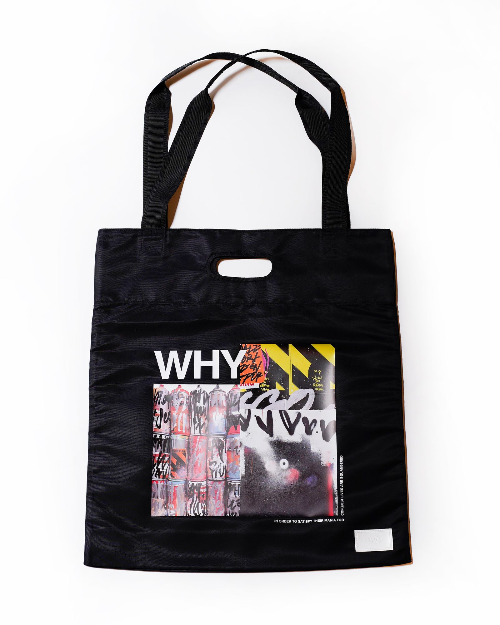 WHY x RATFACE LP TOTE BAG / col: BLACK