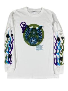 「予約商品」yamaneko anarchy symbol L/S T-shirt "white"