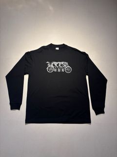 【受注生産】HALLUCINATION CLUB "自転車男" LONG SLEEVE BLACK (TENKI)