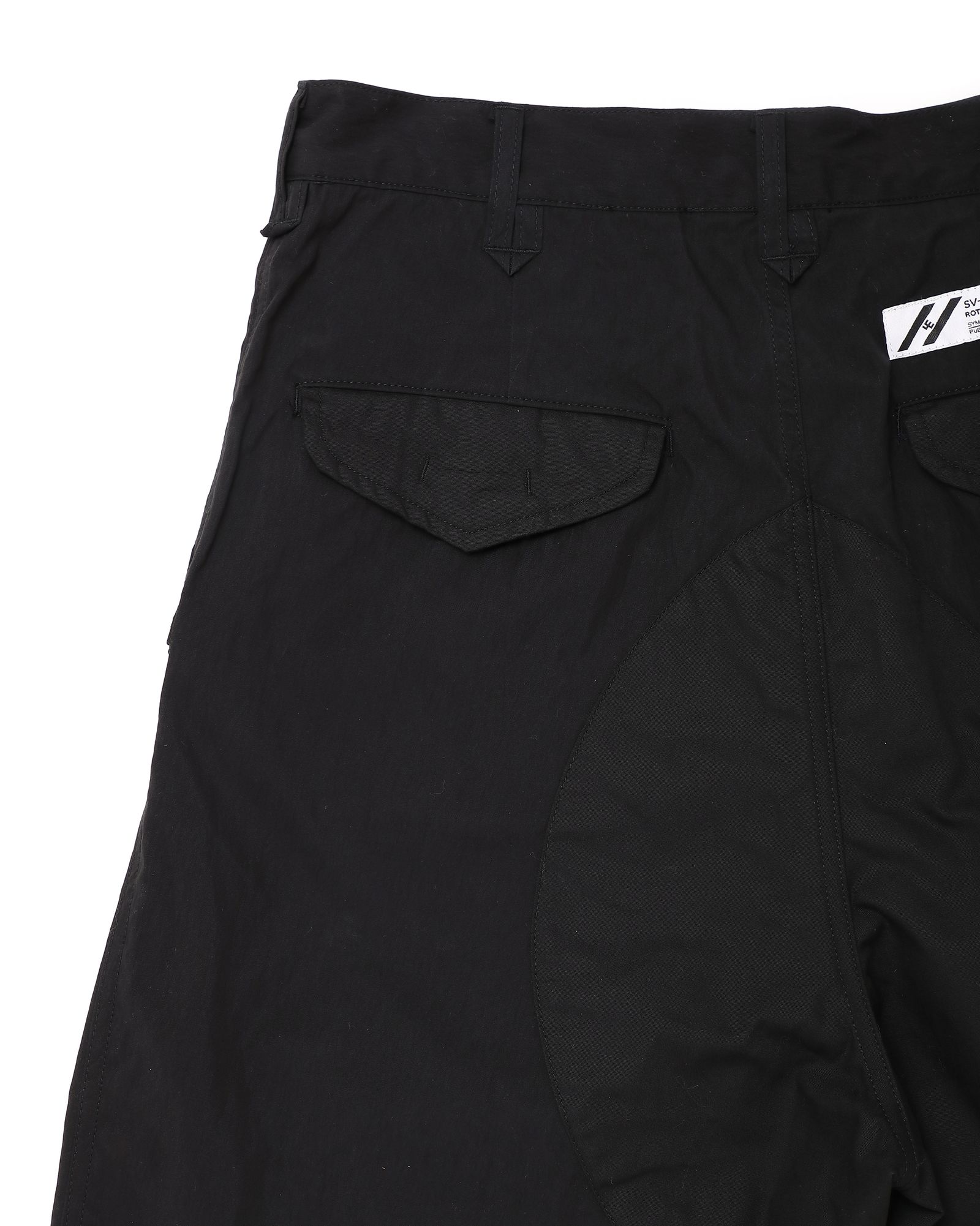 「予約商品」ONE-PLEATS CARGO TROUSERS # c/BLACK