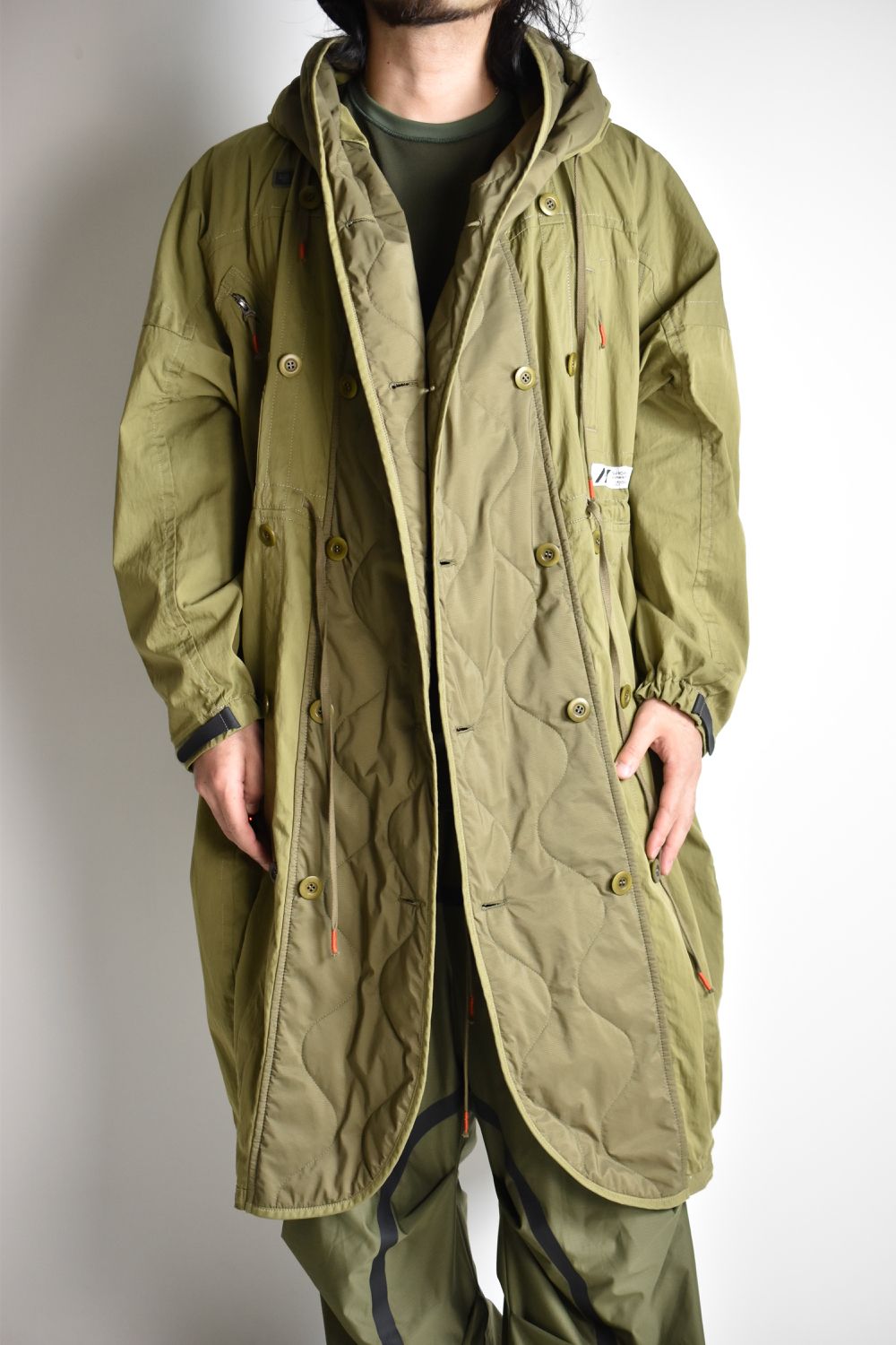 FLIGHT BALLOON WIDE LONG COAT c/#2 KHAKI