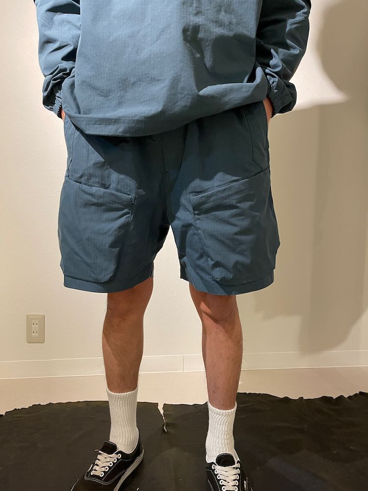 WILDTHINGS x POLIQUANT PROTECTED COMMON UNIFORM S/L PANTS // SOLOTEX®FIBER THE SPECS / ショートパンツ（Silver Navy）