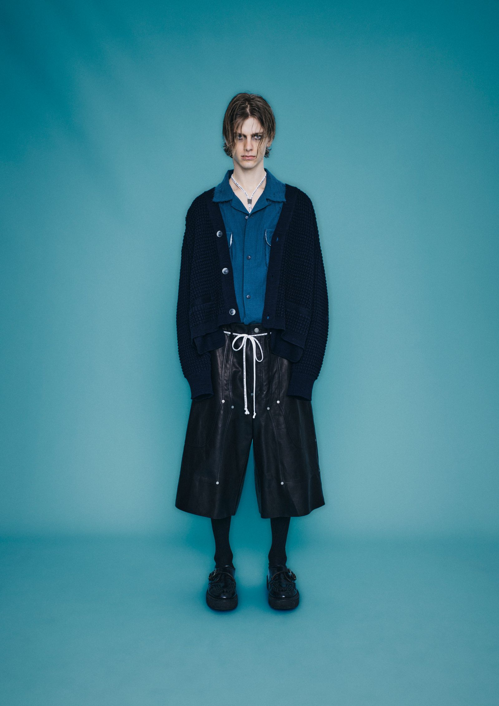 × BASO FIBONACCI “SKULL” SHIRT (Black, Blue Gray)