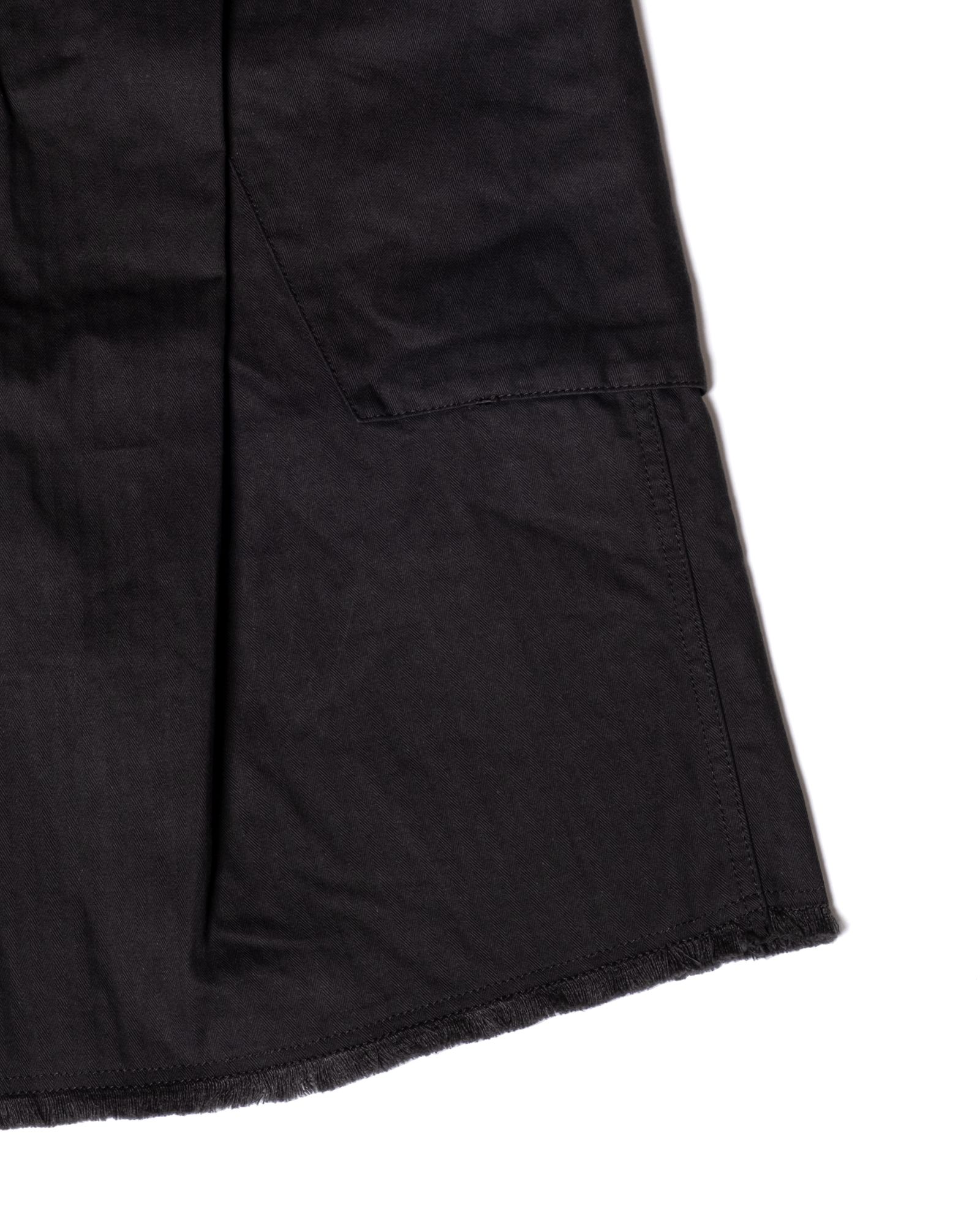 「予約商品」P-44 FRINGE SHORT PANTS / col: BLACK
