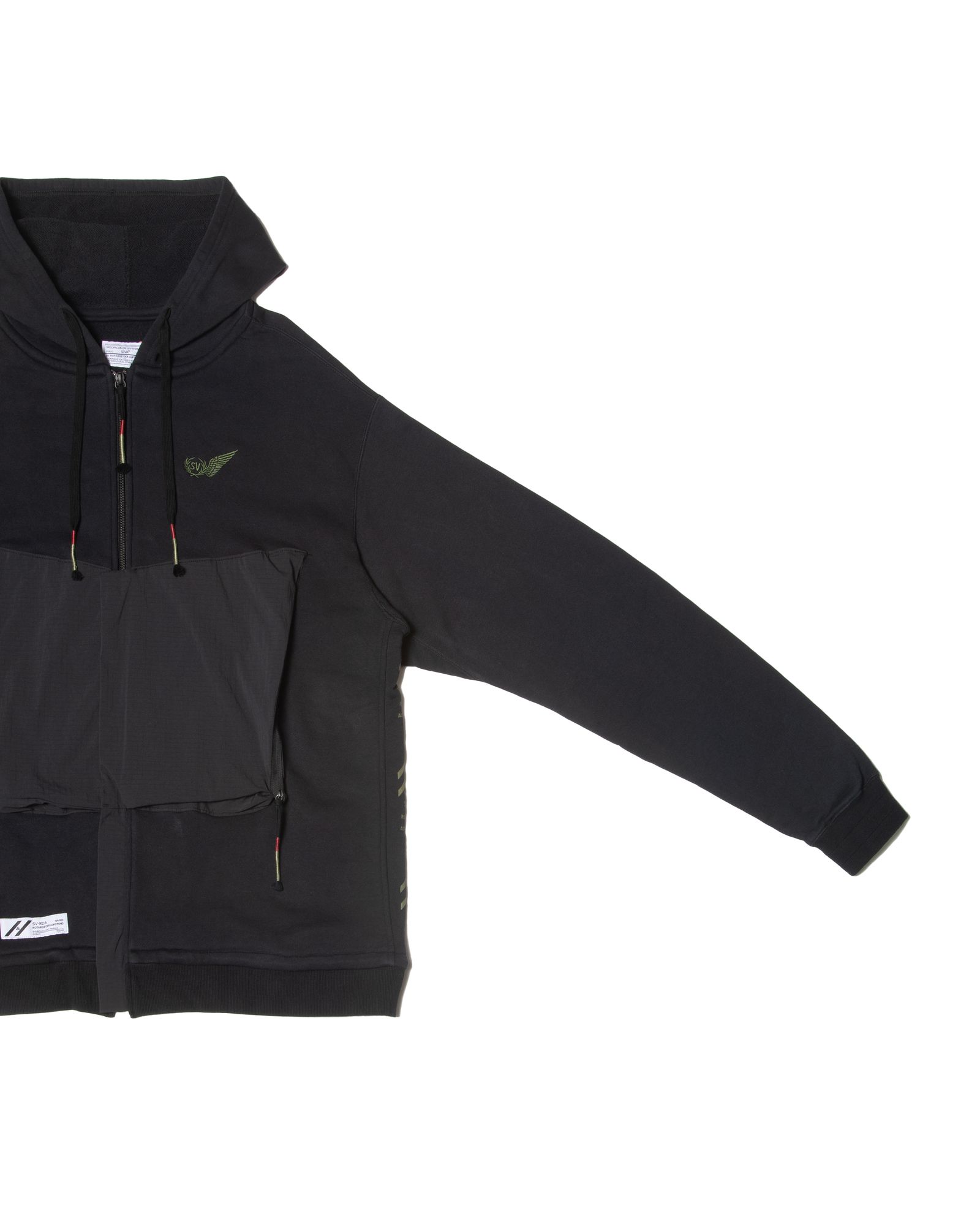 「予約商品」LOWCHEST-PKT ZIP JOGGER LOOSE-FIT HOODIE / col: BLACK