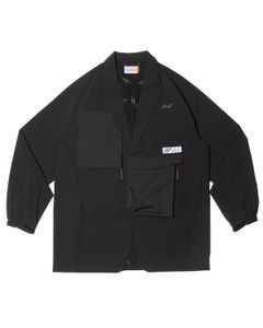 「予約商品」ADDITIONAL MULTI-PKT WIDE BLAZER / col: BLACK
