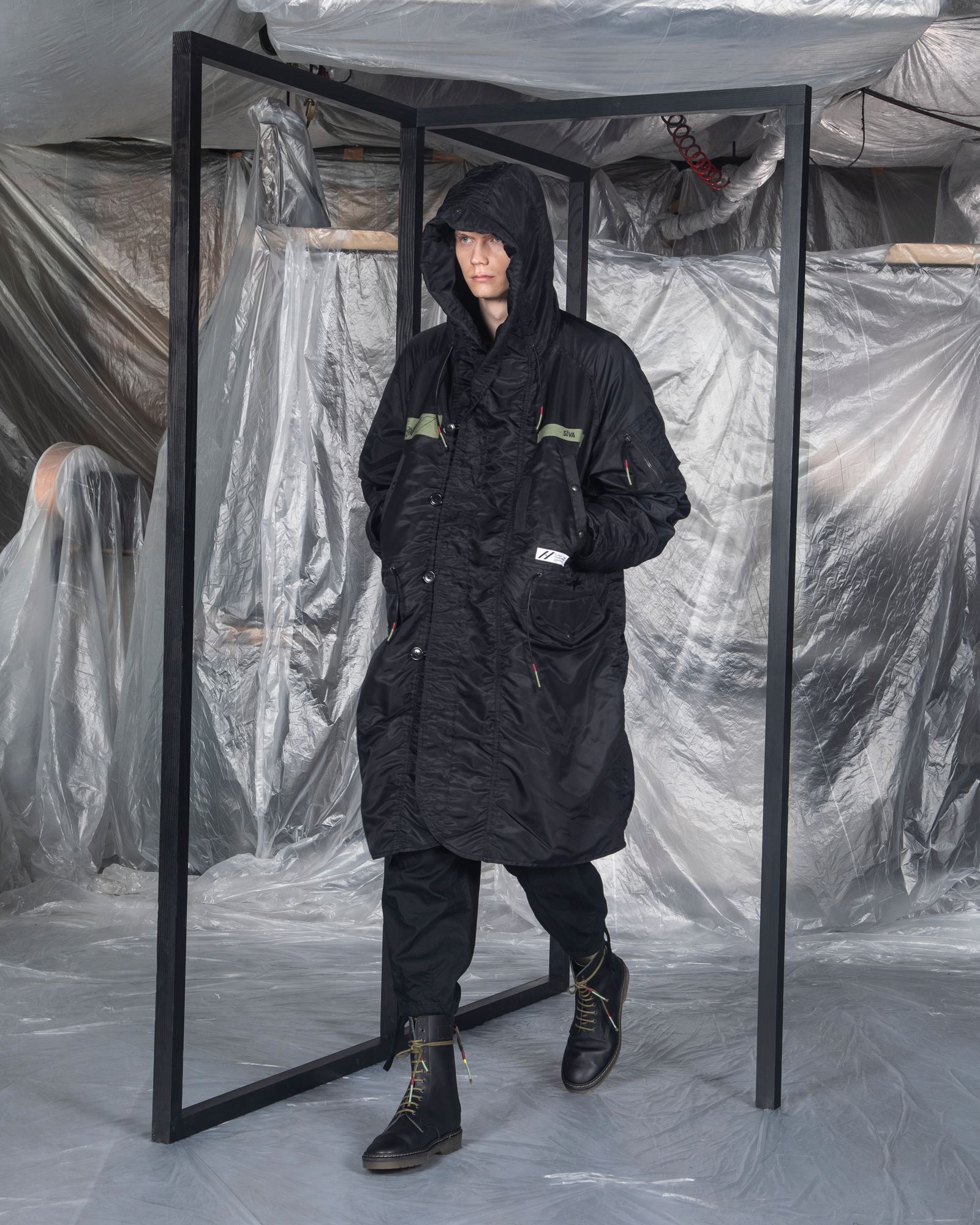 「予約商品」N-3B OVERSIZED LONG COAT / col: BLACK