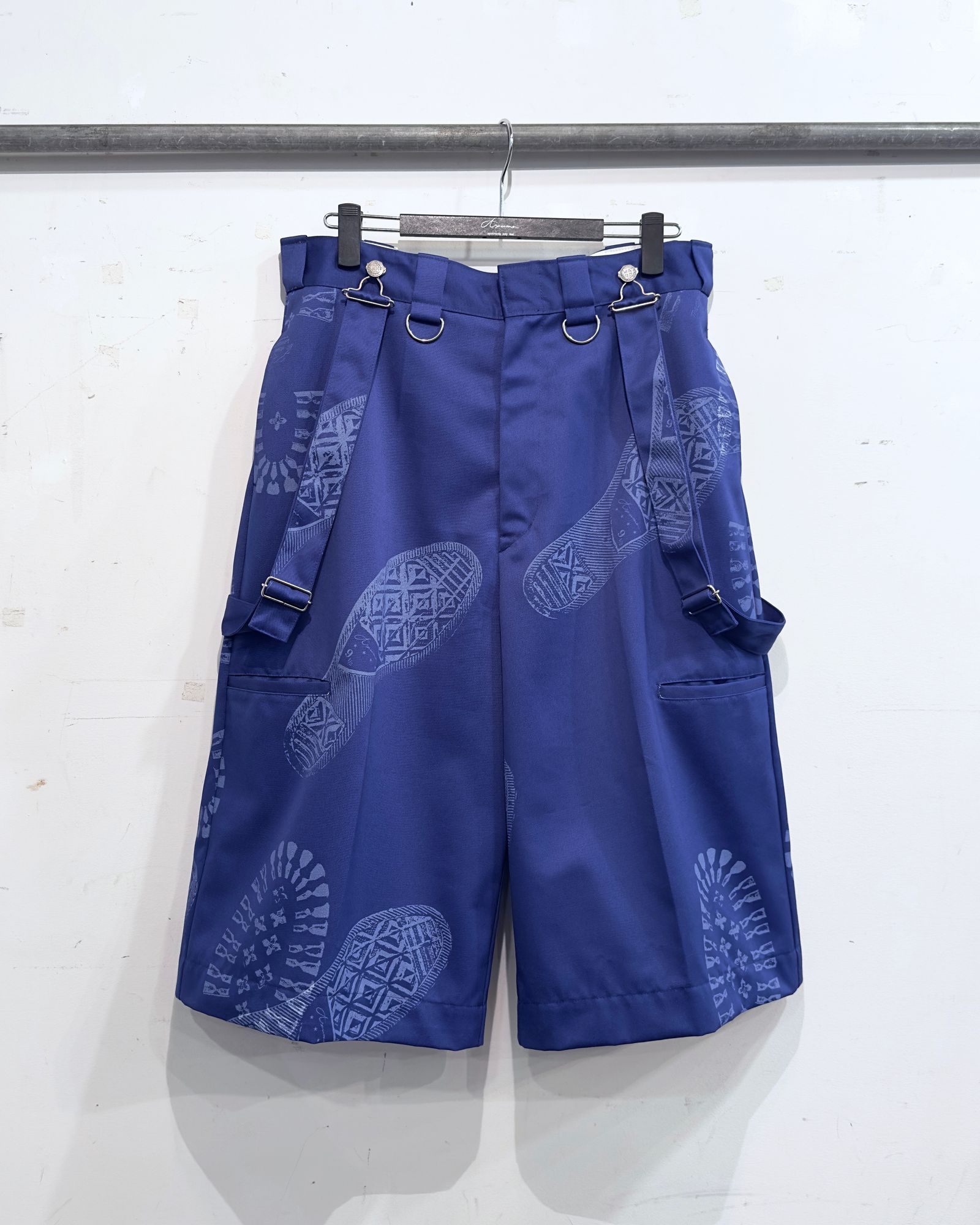 STEPPED PUNKS WORK SHORT PANTS / ワークショーツ (BLACK,BLUE)