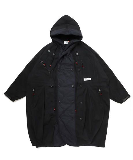 FLIGHT BALLOON WIDE LONG COAT c/#1 BLACK