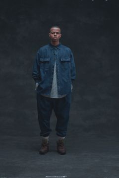 THE DEFORMED DENIM FATIGUE SHIRT JACKET / デニムシャツ ジャケット（INDIGO）