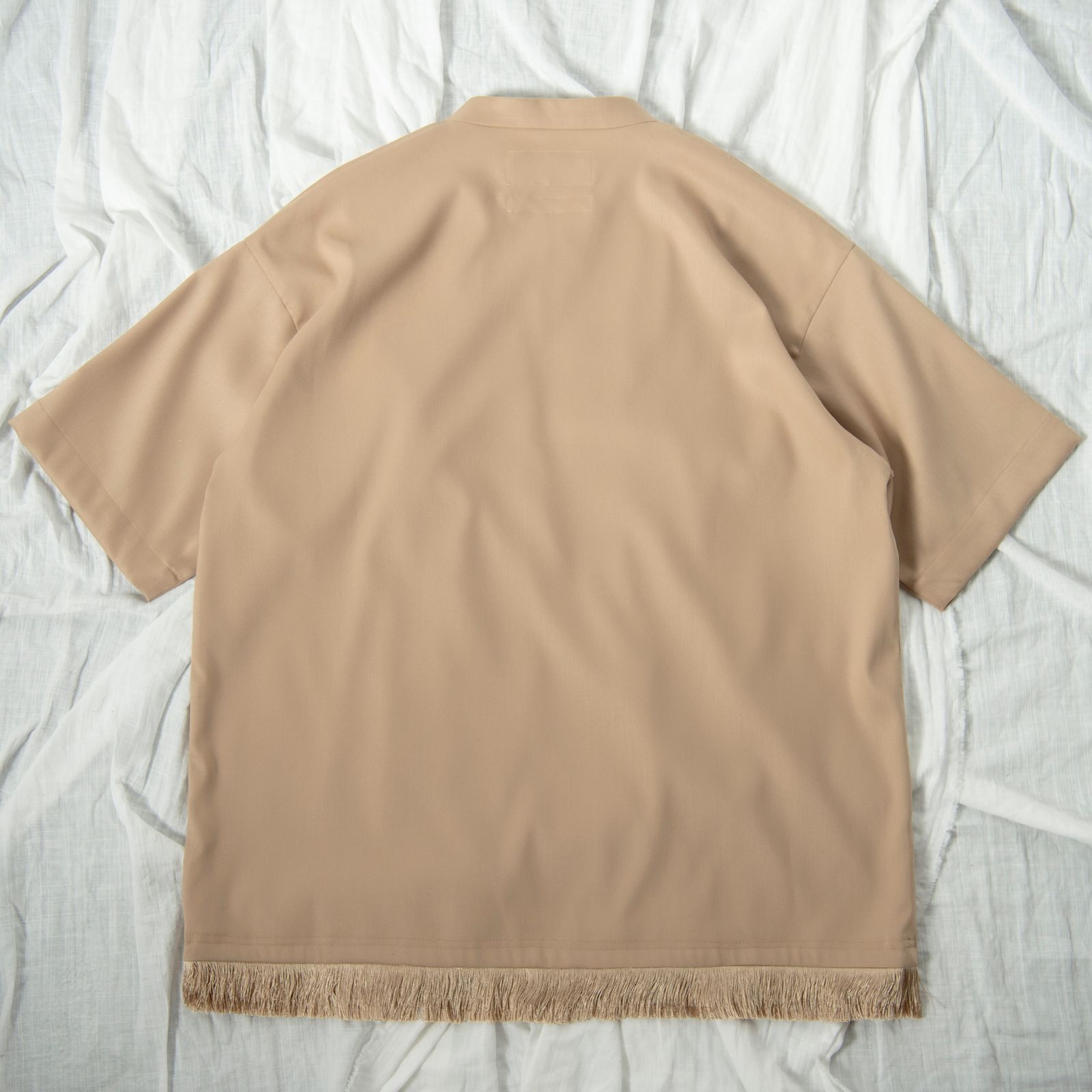 「予約商品」FRINGED PULLOVER SHIRT (BEIGE)