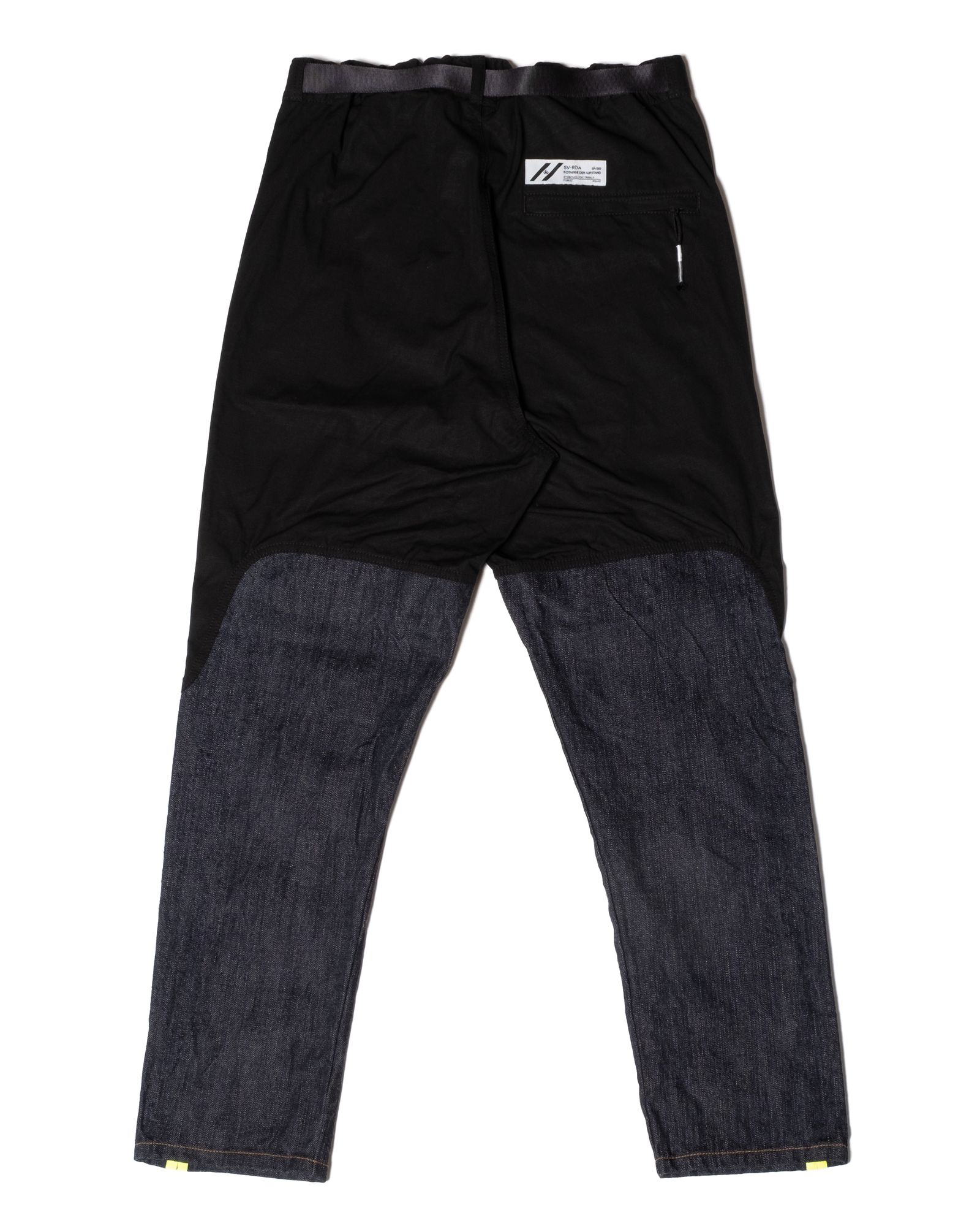 「予約商品」RIPSTOP LOWER-LEG DENIM PANTS / col: BLACK X INDIGO