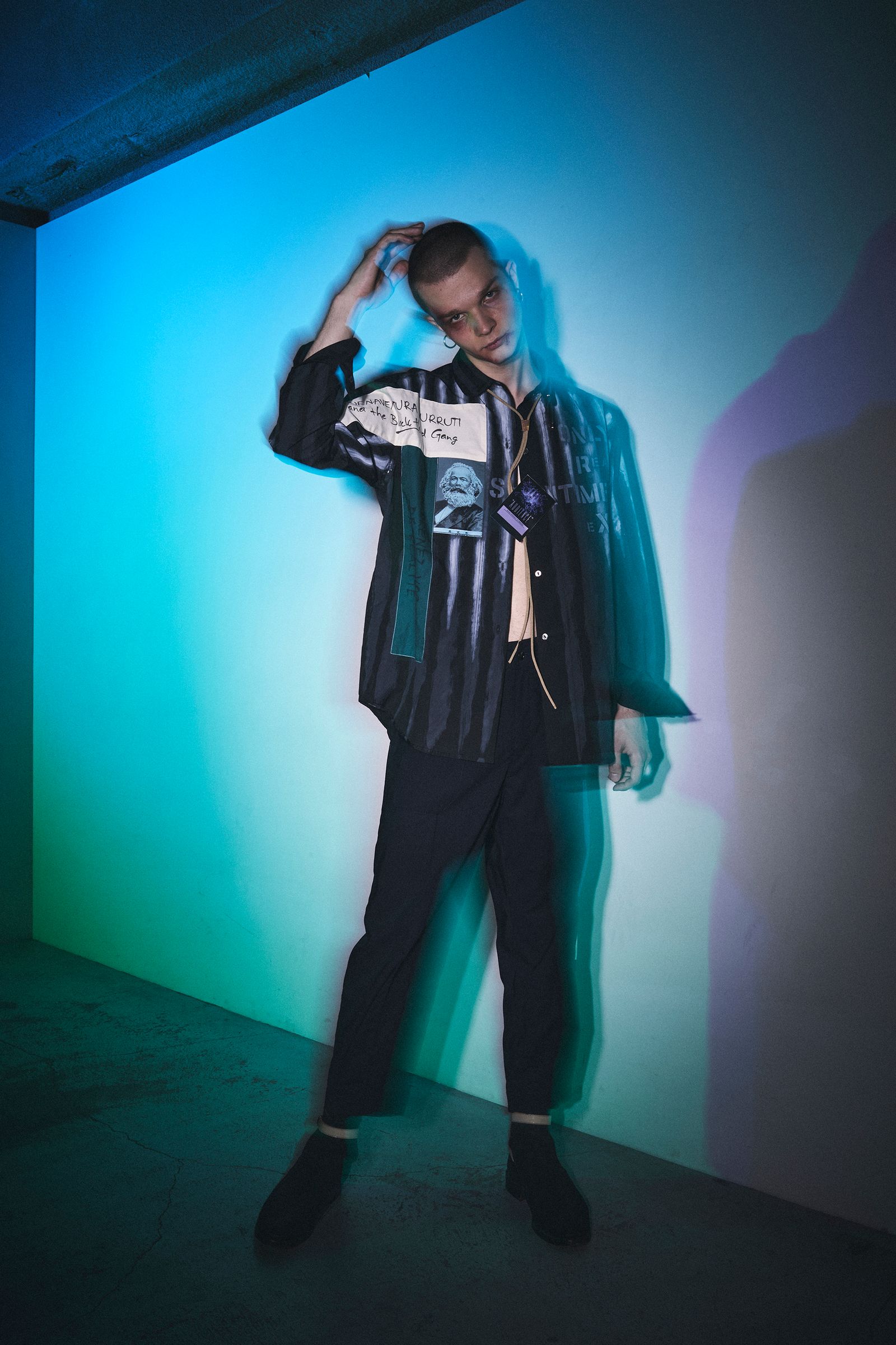 ×“t.n.A.f.t.”EXCLUSIVE ANRCHY SHIRT / アナーキーシャツ (BLACK)