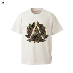Persia pattern Anarchy symbol TEE (NATURAL/IVORY)