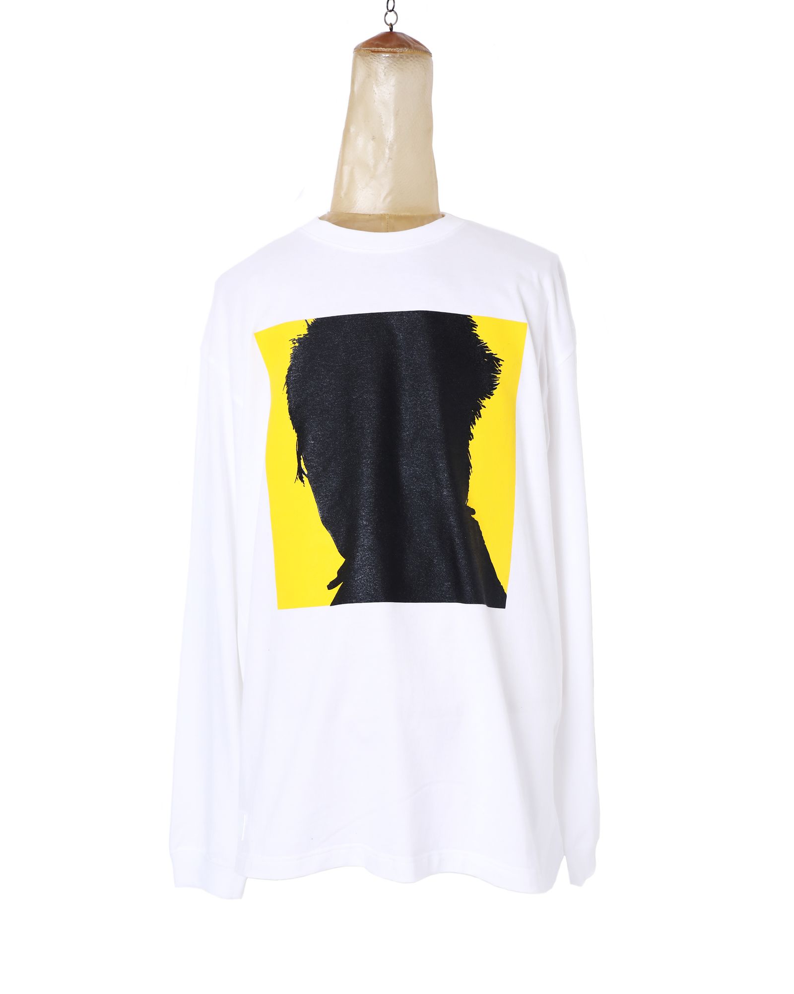 INU SCREEN WIDE L-SLEEVE TEE  (WHITE)