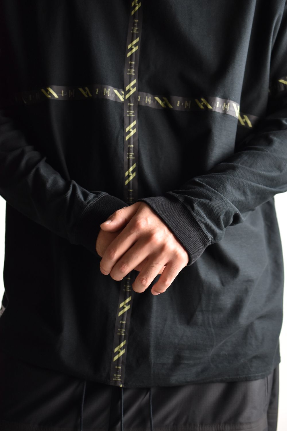 FLATSEAM LINE WIDE L-SLEEVE c/#1 BLACK
