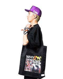 WHY x RATFACE LP TOTE BAG / col: BLACK