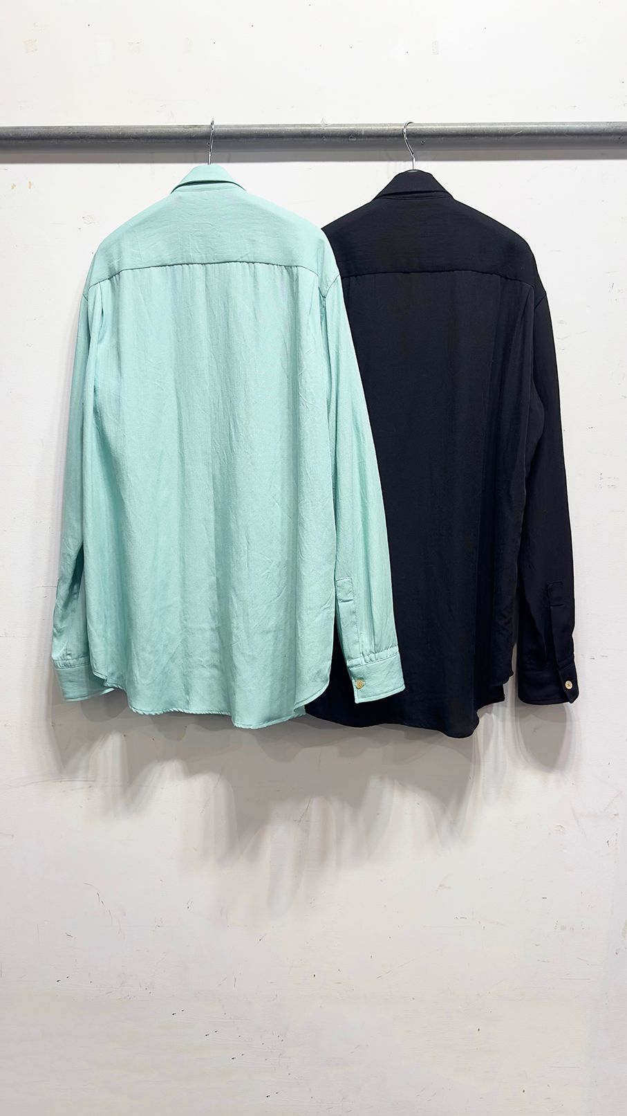JANIS’S LAYERED SHIRT / ベスト レイヤード シャツ (Black, Mintgreen, White)