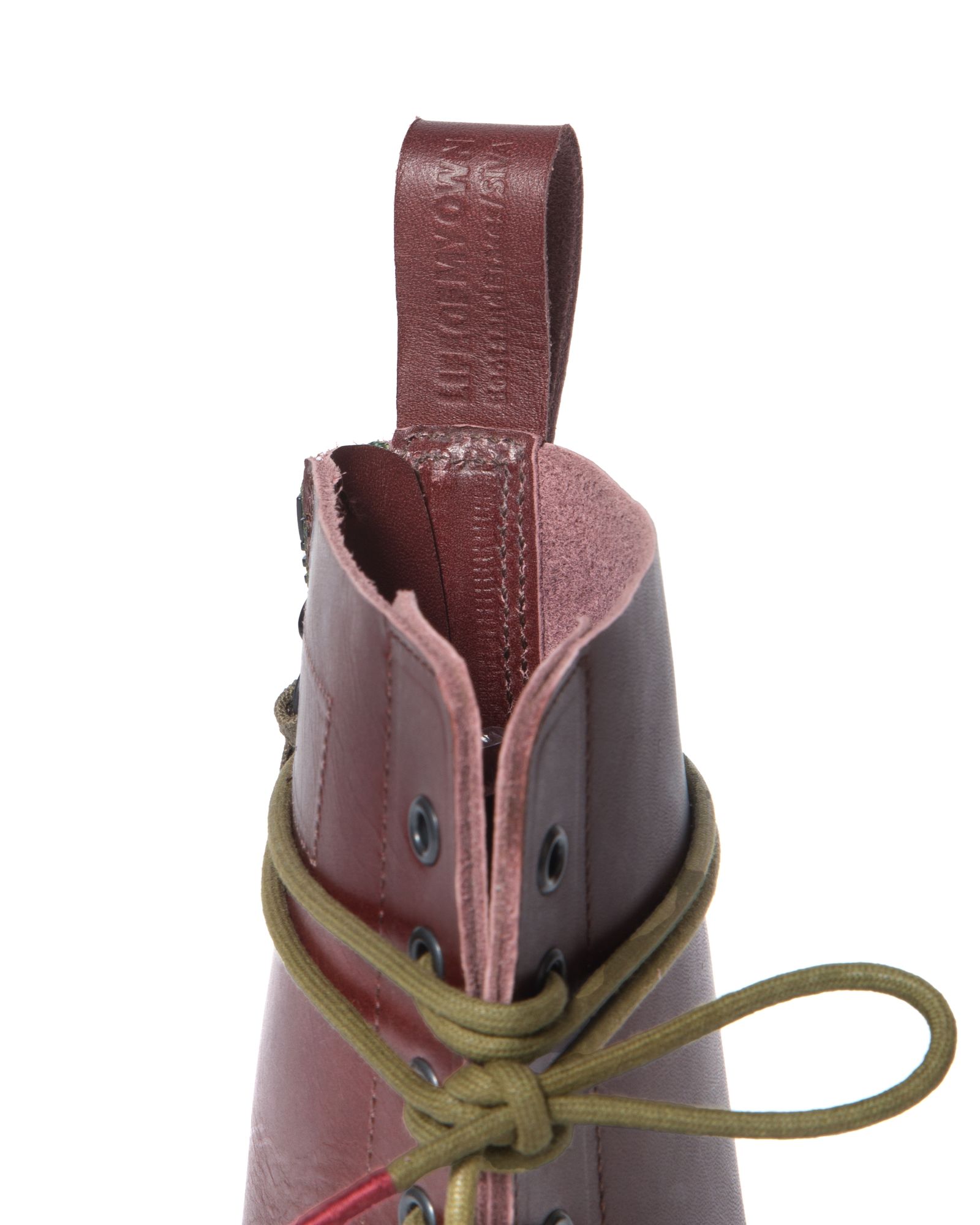 10EYELET ROUND TOE ZIP-UP BOOTS / col: BURGUNDY