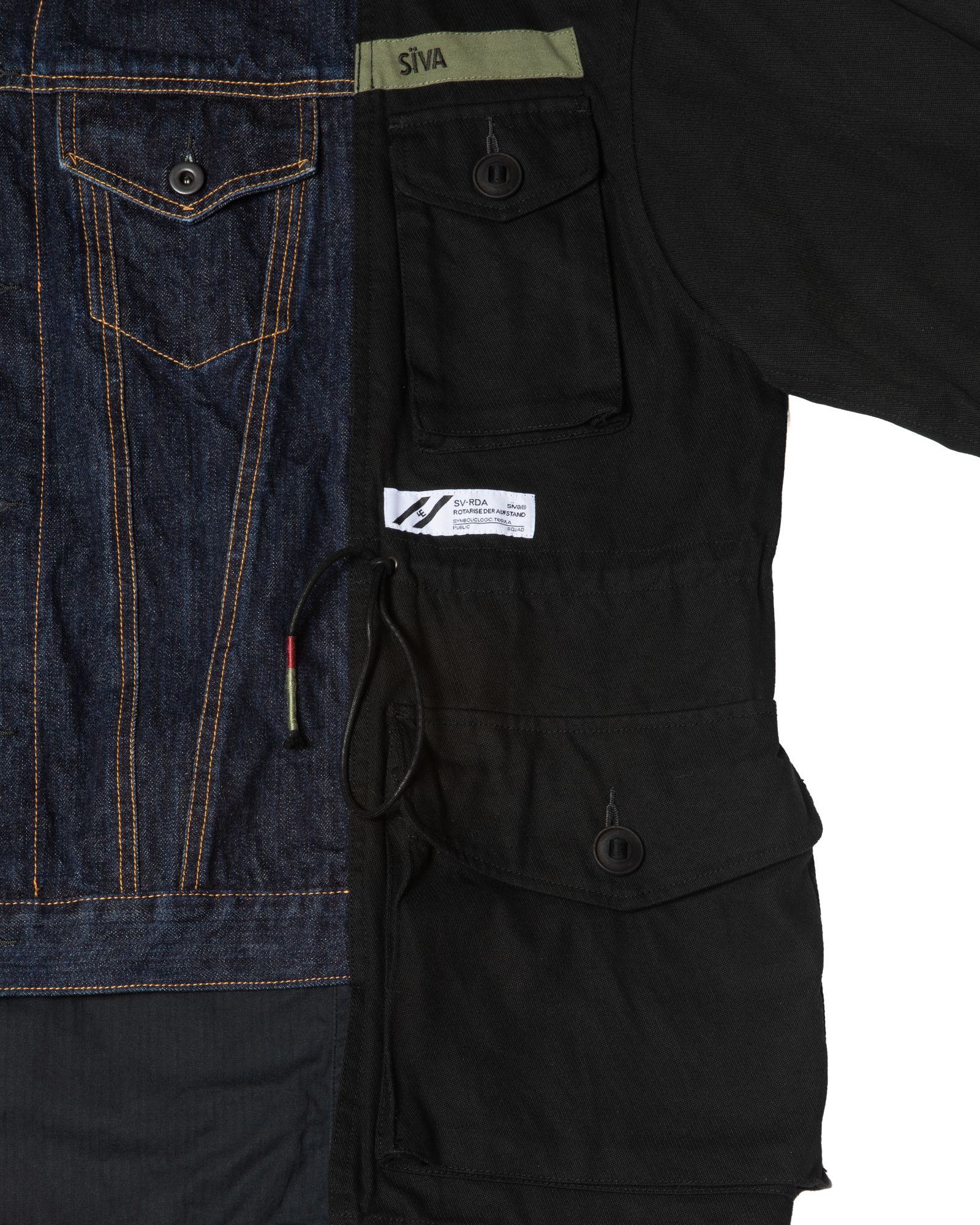 「予約商品」DENIM GS-MK2 COMBAT OVERSIZED JACKET / col: BLACK