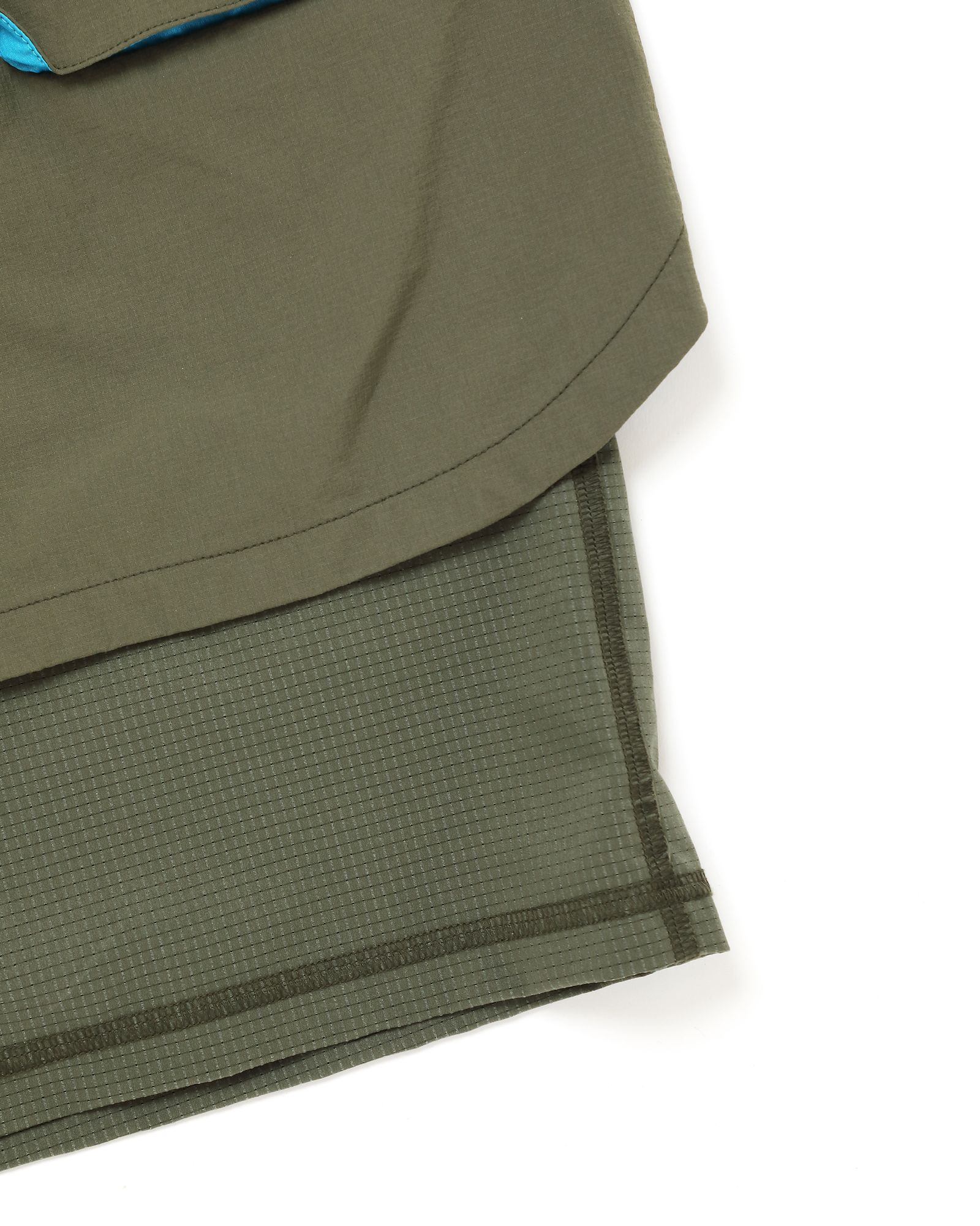 「予約商品」SEAM-LINE LAYERED SHORTS # c/KHAKI