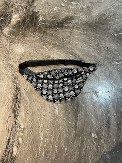 「予約商品」デスパターンズ2022 "死" スカル柄ウェストポーチ大 ブラック