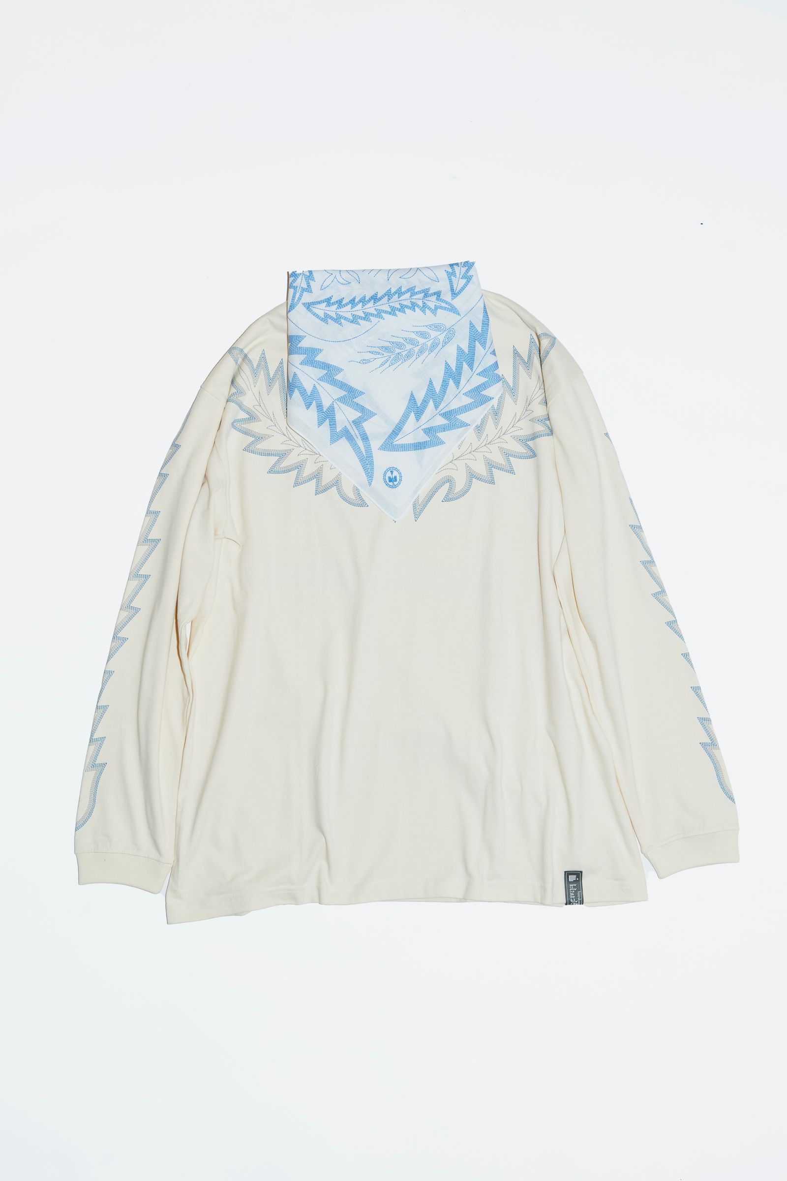 945-78TT94-1 / バンダナ付ロンT（GREEN, PURPLE, BLUE, CREAM）