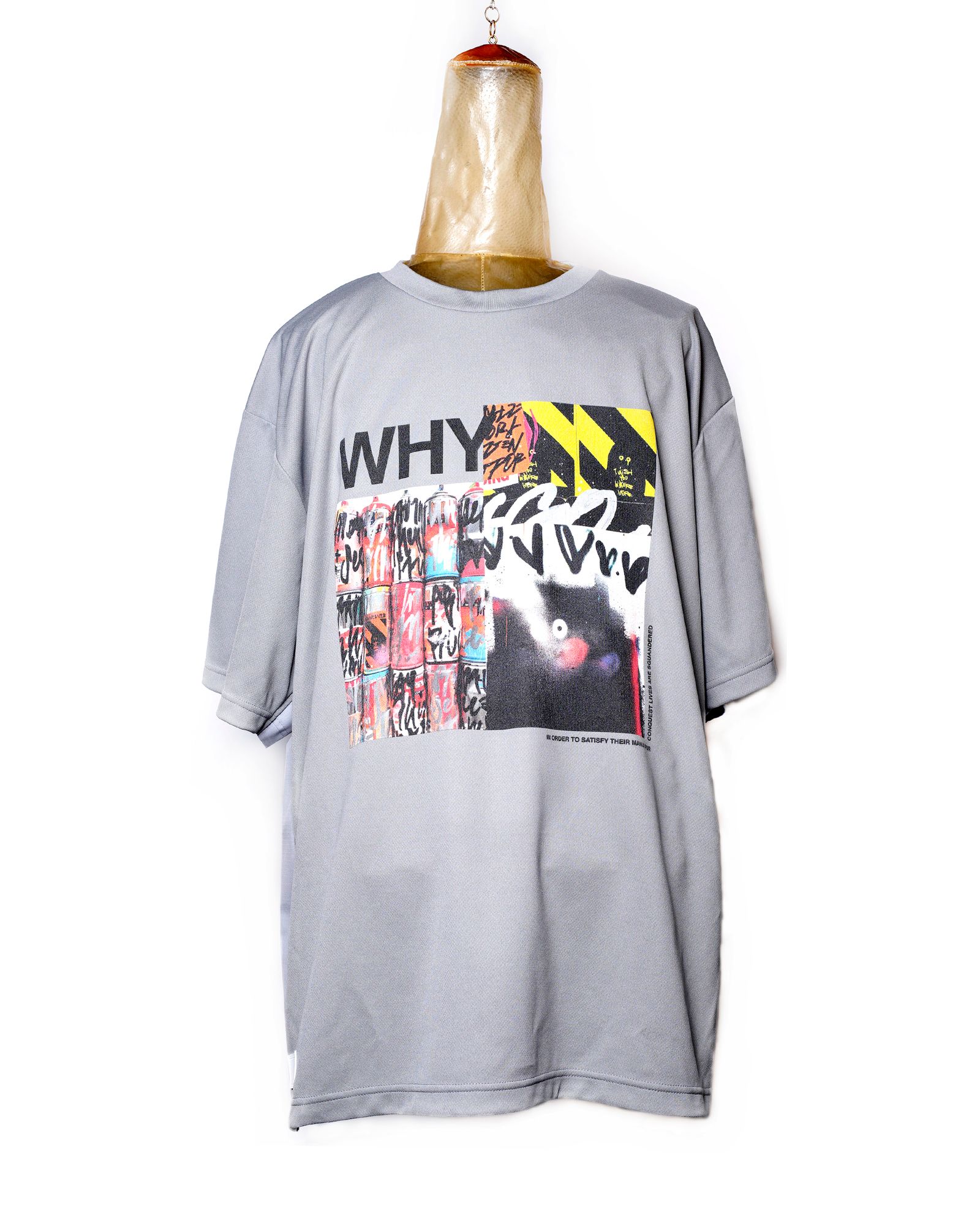 WHY x RATFACE WIDE DRY-TEE / col: GRAY
