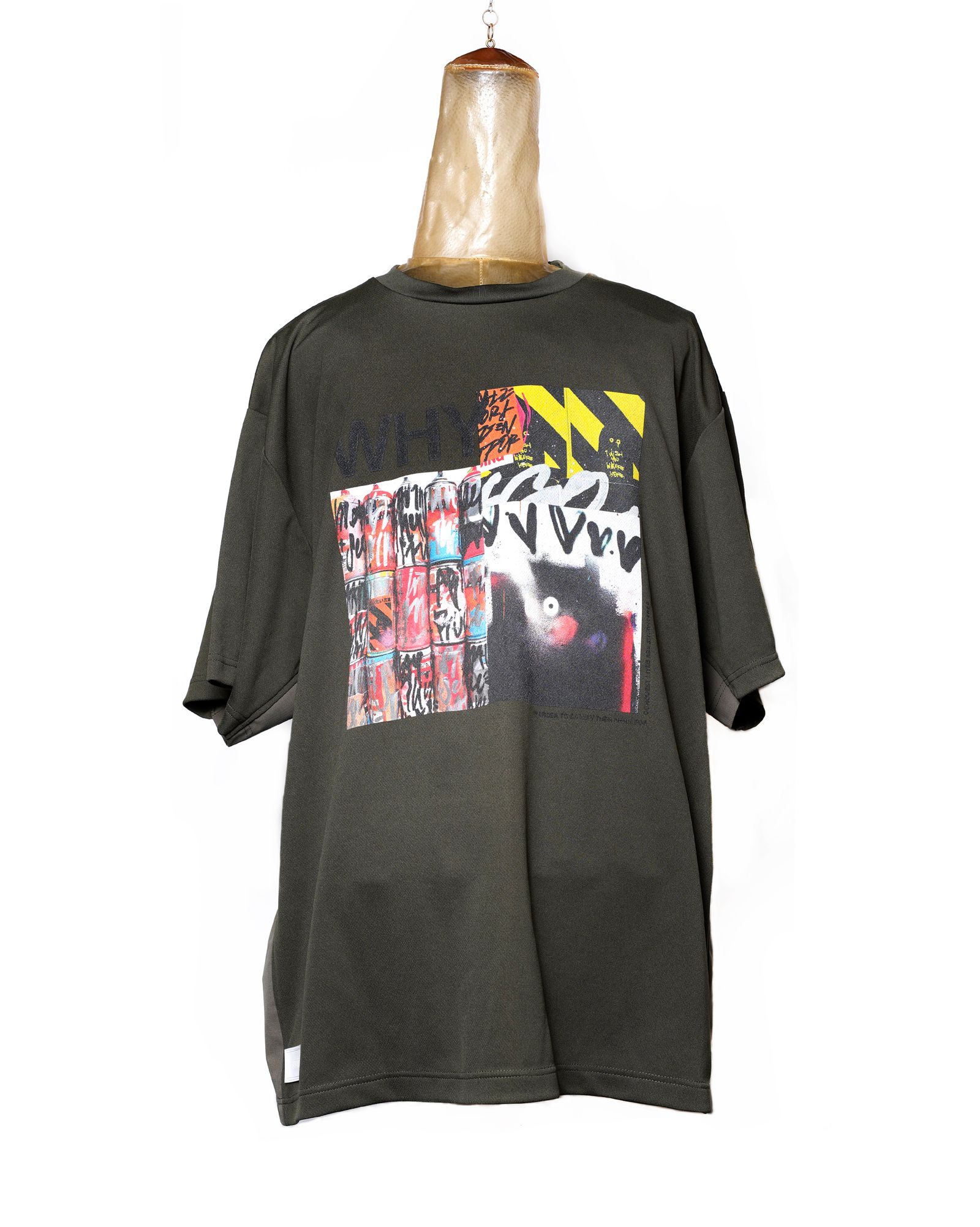 WHY x RATFACE WIDE DRY-TEE / col: KHAKI